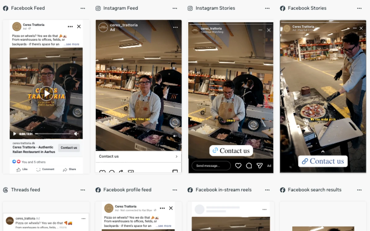 Paid Meta campaigns